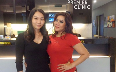 Ifa Raziah di Premier Clinic, Kuala Lumpur