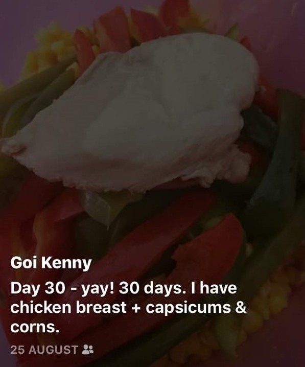 Day 30 - Chicken Breast + Capsicums & Corns
